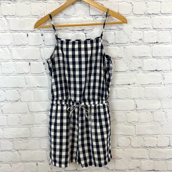 Cisono (S) Romper Navy Gingham Check - Picture 7 of 14